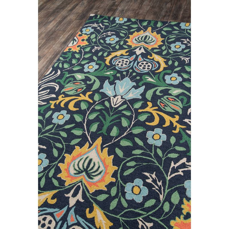 3'9"x5'9" Newport Floral Area Rug Navy Blue - Momeni