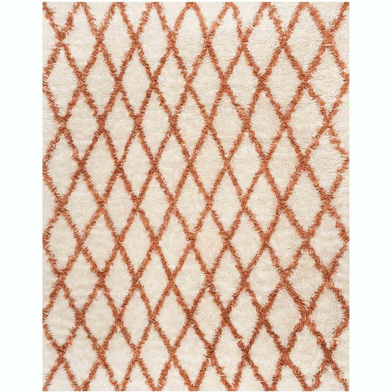 Kenya KNY712 Hand Knotted Area Rug - Ivory/Terracotta - 8'x10' - Safavieh