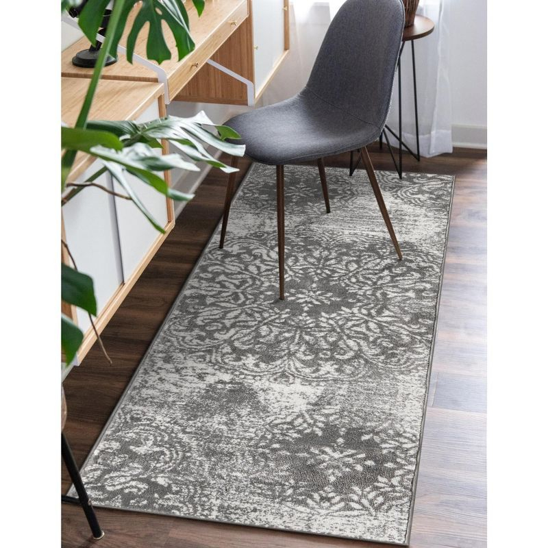 Unique Loom 2' 0 x 13' 0 Sofia Grand Gray Area Rug