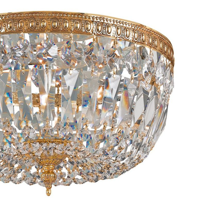 Crystorama Lighting Ceiling Mount 3 - Light Flush Mount in  Olde Brass