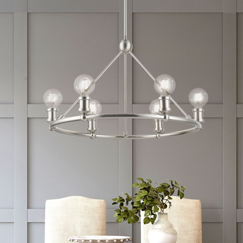 Livex Lighting Lansdale 6 - Light Chandelier in  Brushed Nickel