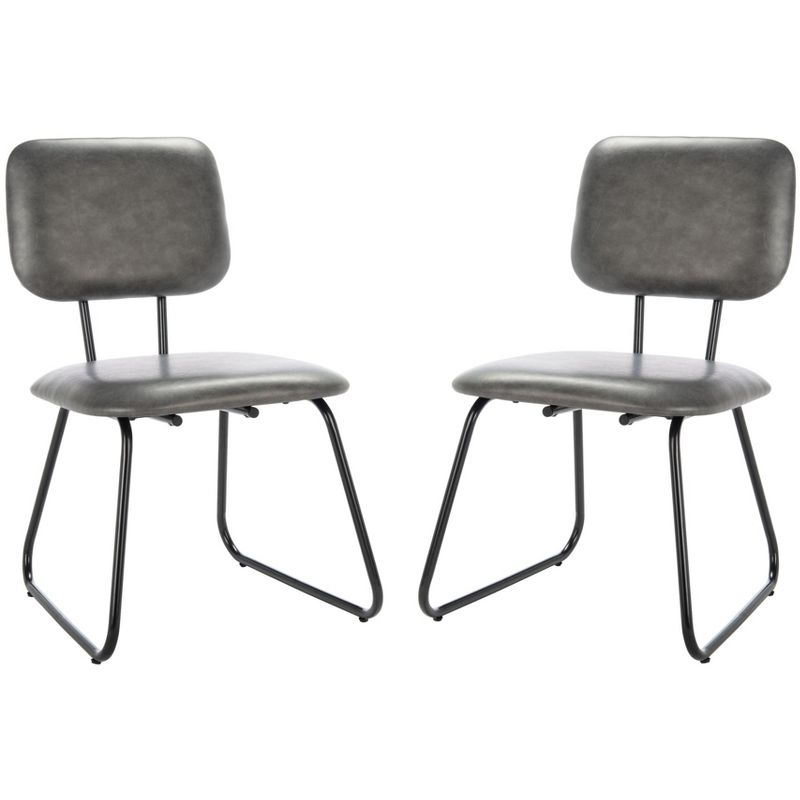 Chavelle Side Chair - ACH6205 - Set of 2 - Grey/Black - Safavieh