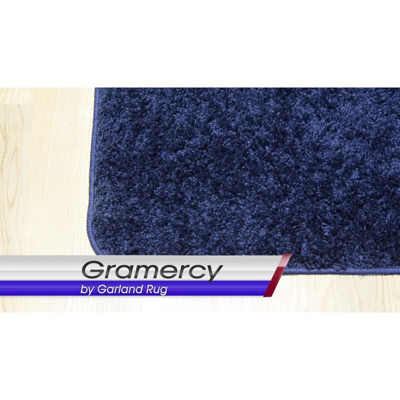 Gramercy 3pc Washable Bathroom Rug Set Navy - Garland Rug: Non-Skid, Tufted, Polypropylene Bath Mats Set