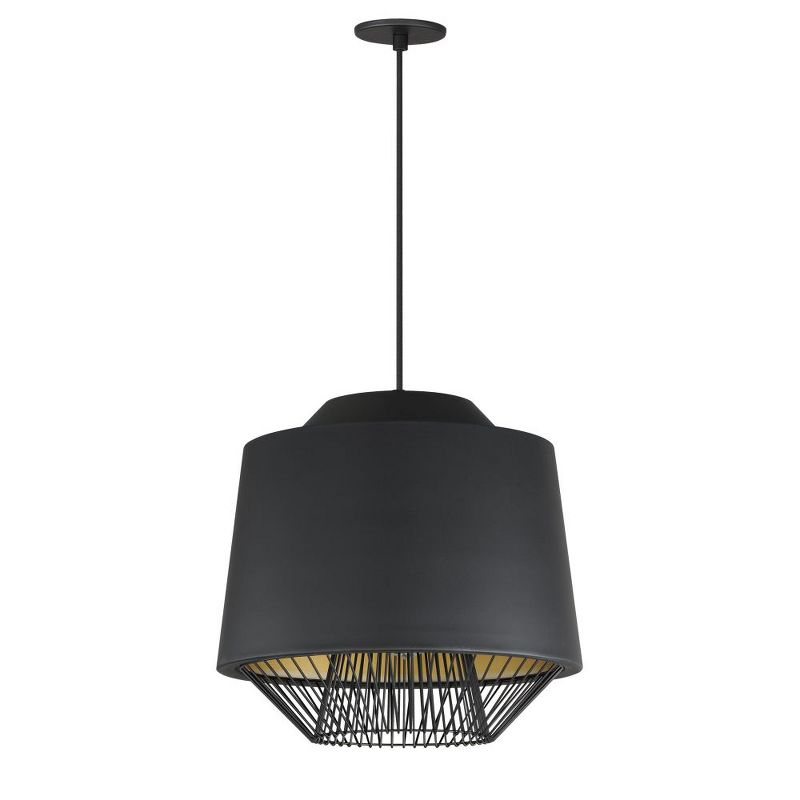 ET2 Lighting Phoenix 1 - Light Pendant in  Black/Gold