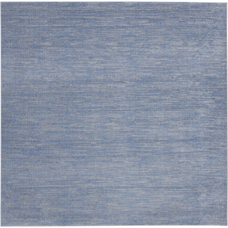 Nourison Nourison Essentials NRE01 Indoor/outdoor Area Rug - Blue/Grey 9' x square