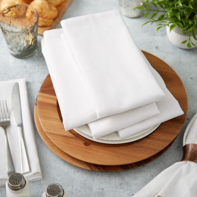 Design Imports White Solid Napkin Set/6