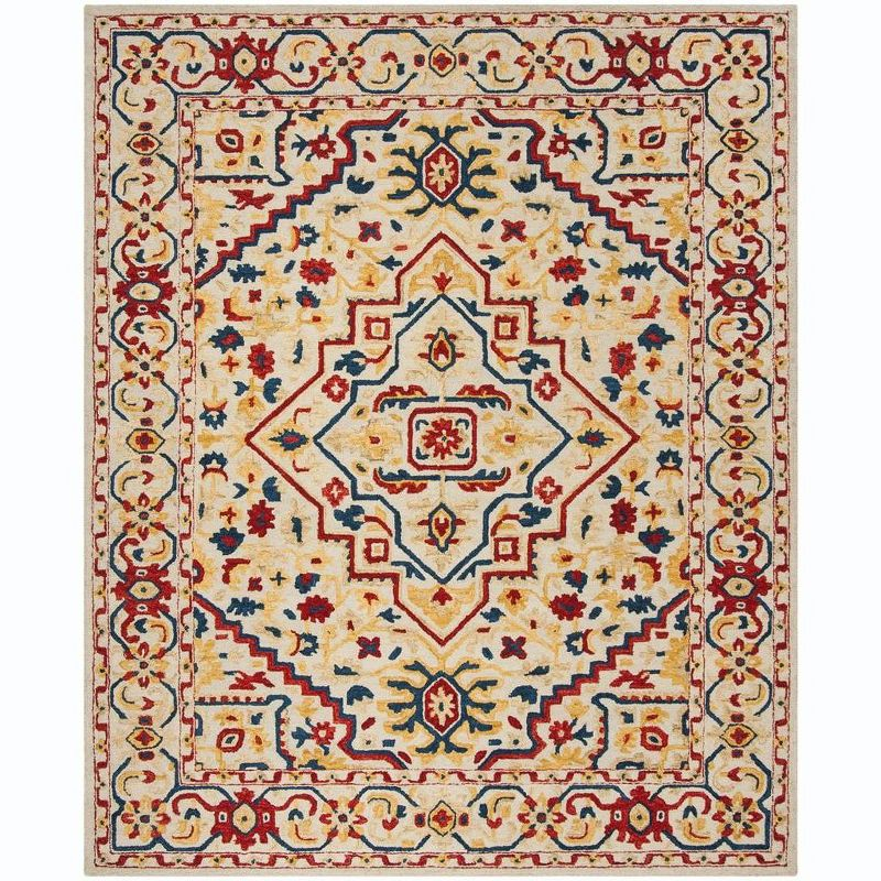 Aspen APN705 Hand Tufted Area Rug - Ivory/Multi - 8'x10' - Safavieh.