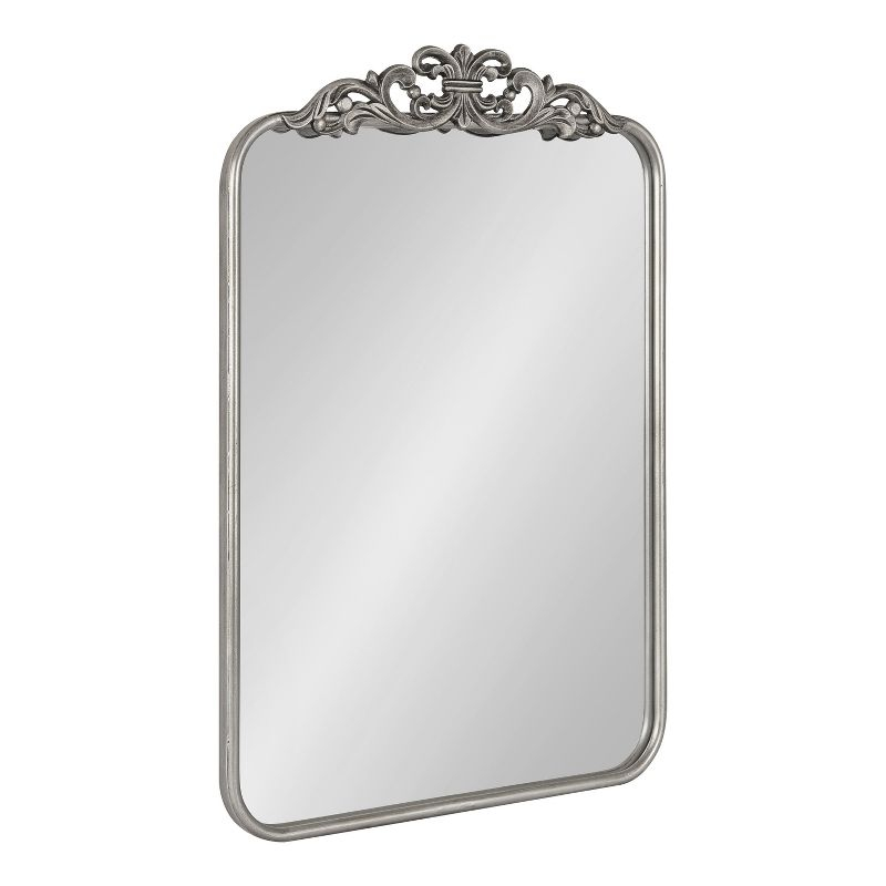 Kate and Laurel Laubry Ornate Framed Wall Mirror, 20x30, Silver