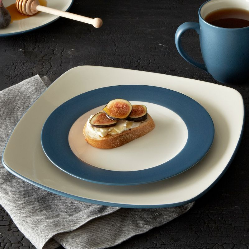 Noritake Colorwave Blue 4-Piece Square Place Setting