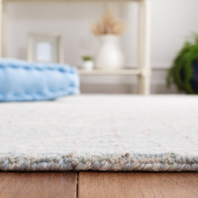 Metro MET881 Hand Tufted Indoor Area Rug - Blue/Ivory - 6'x6' - Safavieh