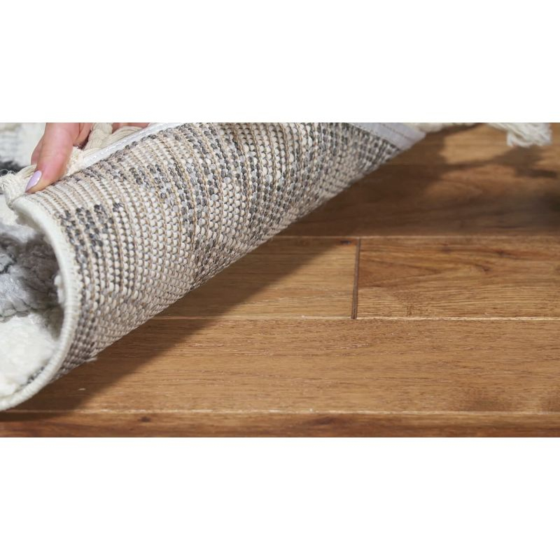Moroccan Tassel Shag MTS601 Power Loomed Area Rug - Ivory/Brown - 6'7"x9'2" - Safavieh.