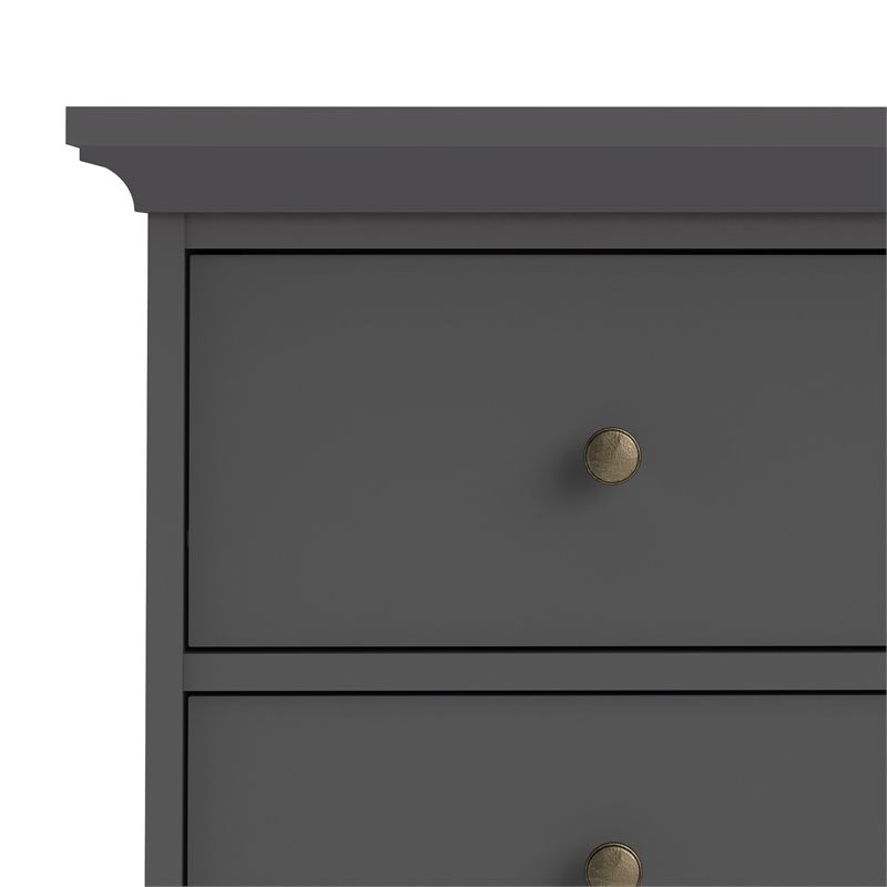 Sonoma 6 Drawer Chest in Black Lead - Tvilum