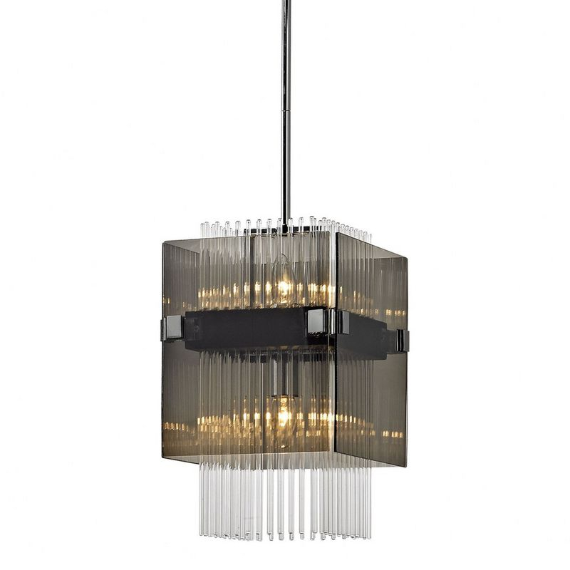Troy Lighting Apollo 2 - Light Pendant in  Dark Bronze Smoke Shade