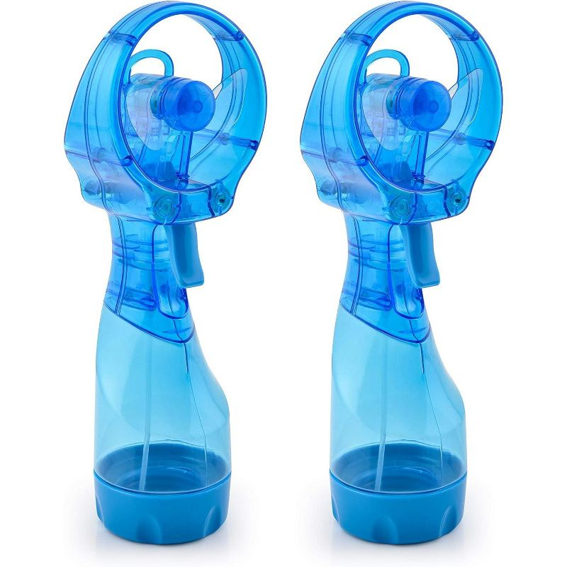 O2COOL Deluxe Misting Fan - 2 Pack - Light Blue