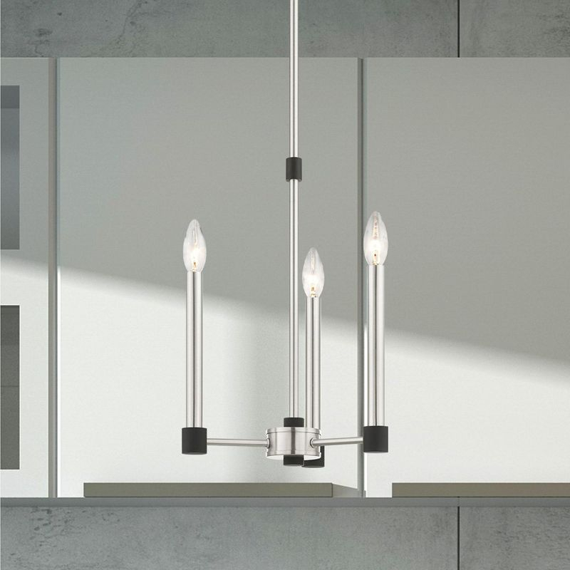 Livex Lighting Karlstad 3 - Light Chandelier in  Brushed Nickel