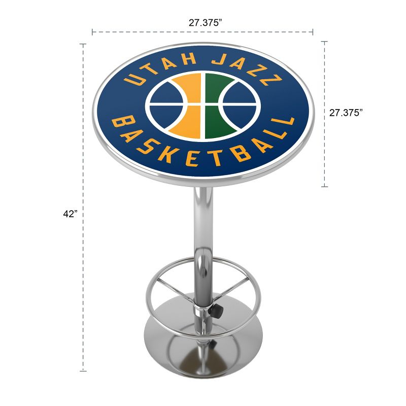 Trademark Global Round Metal Base Dining Table