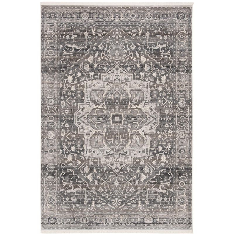 Vintage Persian VTP479 Power Loomed Indoor Area Rug - Grey/Charcoal - 5'x7'6" - Safavieh