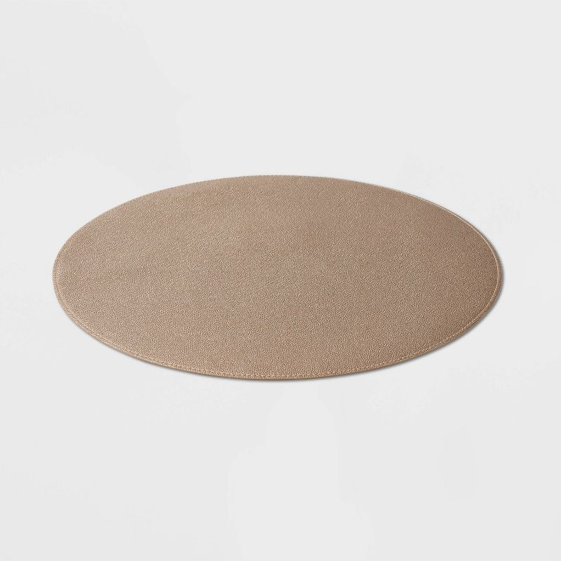 15" Round Pebble Faux Leather Charger Bronze - Threshold™: Traditional Placemat, Spring & Fall Decor