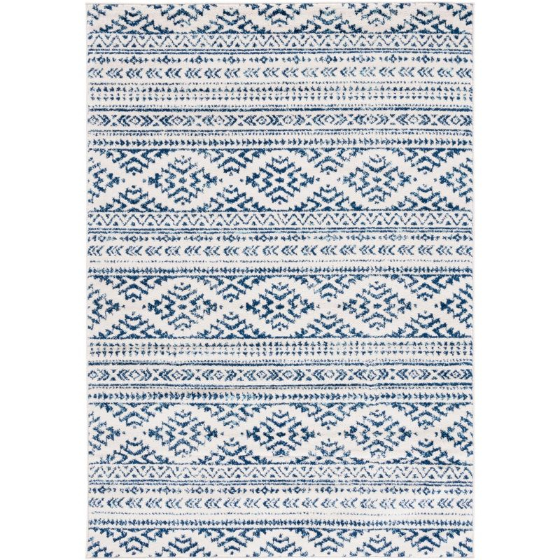 Tulum TUL272 Power Loomed Accent Rug - Ivory/Navy - 2'x5' - Safavieh.