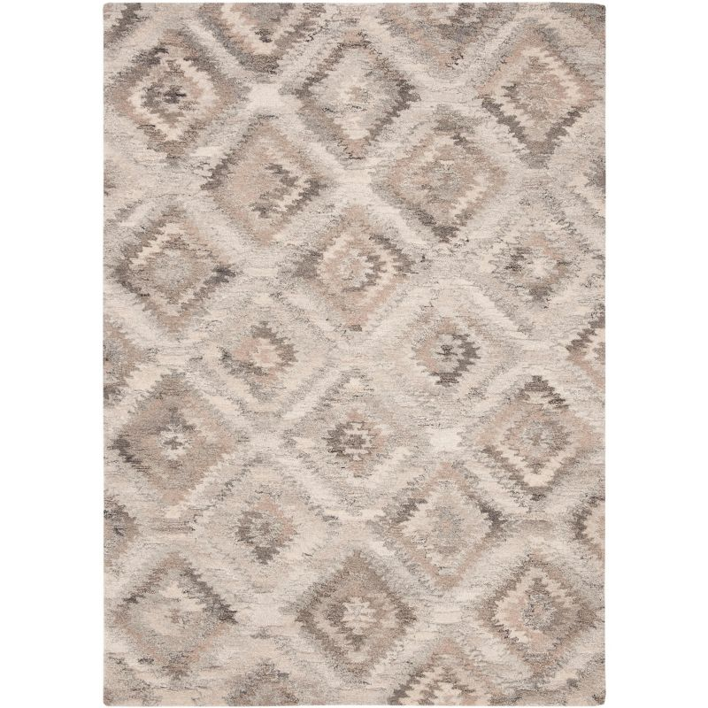 Wyndham WYD802 Hand Tufted Indoor Area Rug - Grey/Taupe - 5'x8' - Safavieh