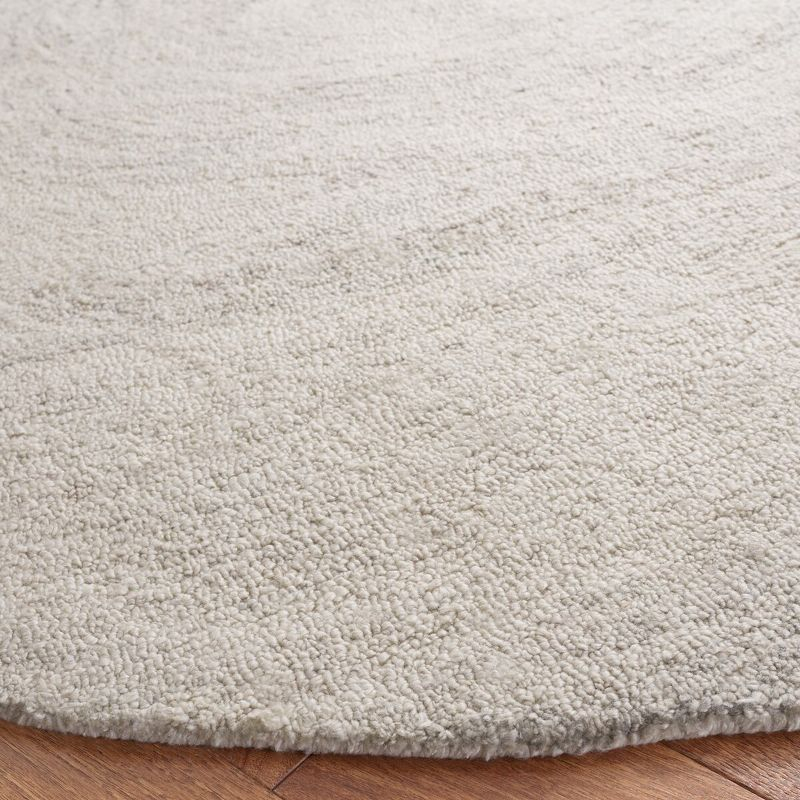 Abstract ABT148 Handmade Indoor Area Rug - Light Gray/Beige - 6' Round - Safavieh