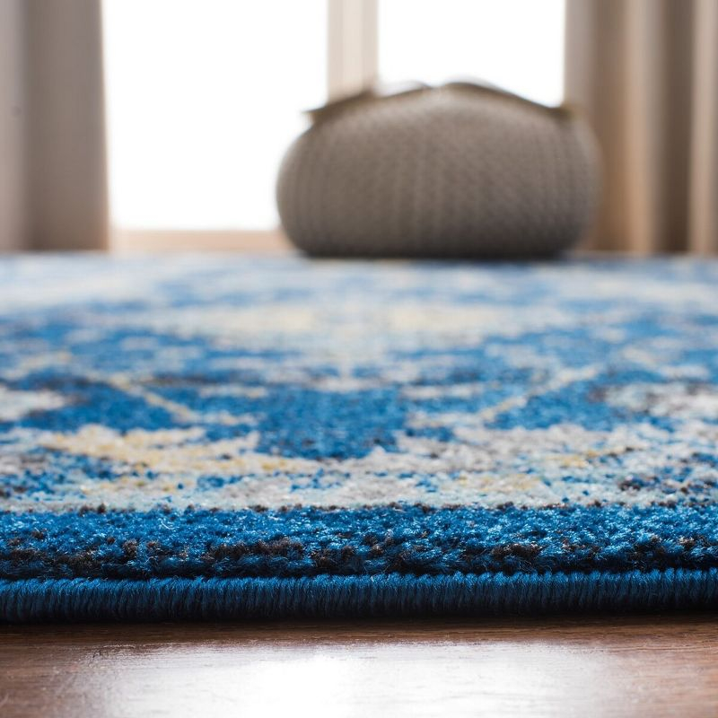 Evoke EVK224 Power Loomed Accent Rug - Royal/Ivory - 3'x5' - Safavieh.