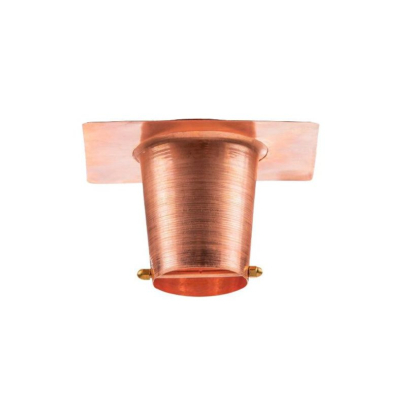 Marrgon 2 Inch Copper Gutter Adapter - Rain Chain Hanger & Diverter