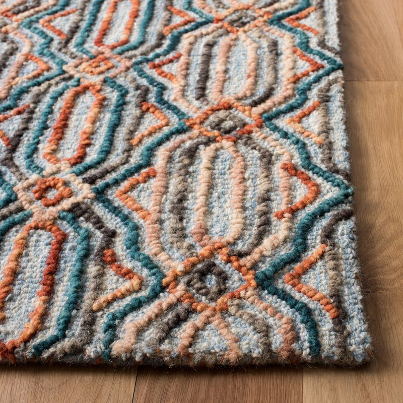 Trace TRC511 Hand Tufted Indoor Area Rug - Light Blue/Blue - 8'x10' - Safavieh