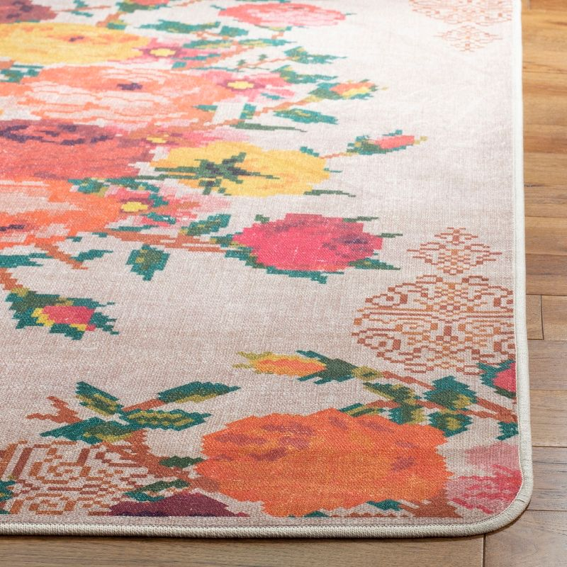 Daytona DAY115 Flat Weave Accent Rug - Cream/Orange - 3'x5' - Safavieh.