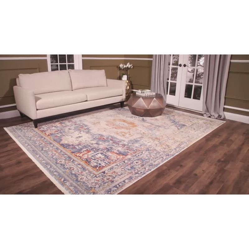 Vintage Persian VTP438 Power Loomed Indoor Area Rug - Cream/Multi - 5'x7'6" - Safavieh