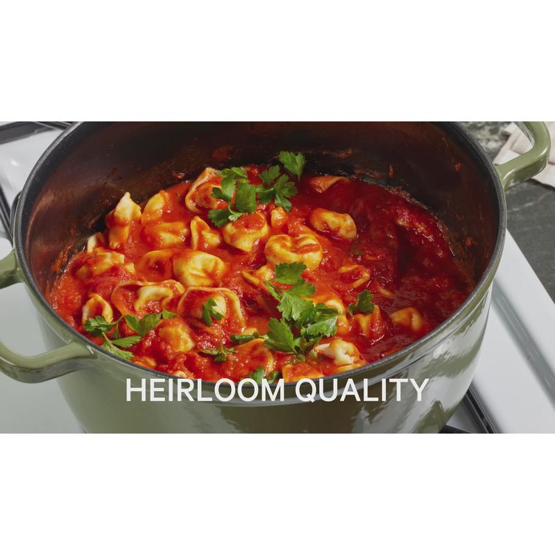 Our Place 5.5qt 10.5" Cast Iron Perfect Pot - Spice: Cookware, Enamel, Hand Wash, Non-Induction, Gas, Electric Compatible