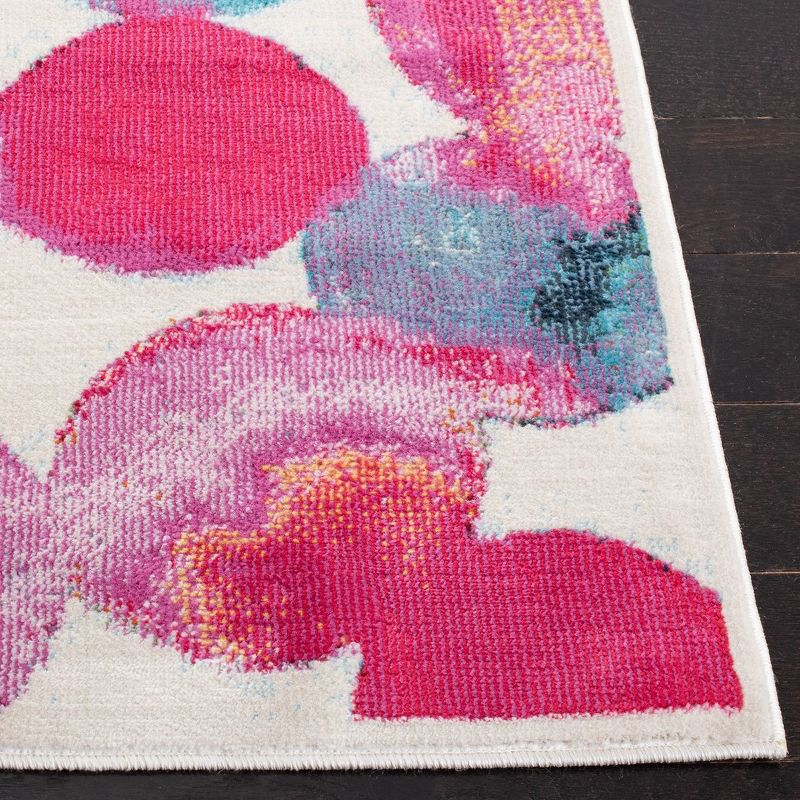Lillian LLN377 Power Loomed Area Rug - Rose/Light Blue - 8'x10' - Safavieh