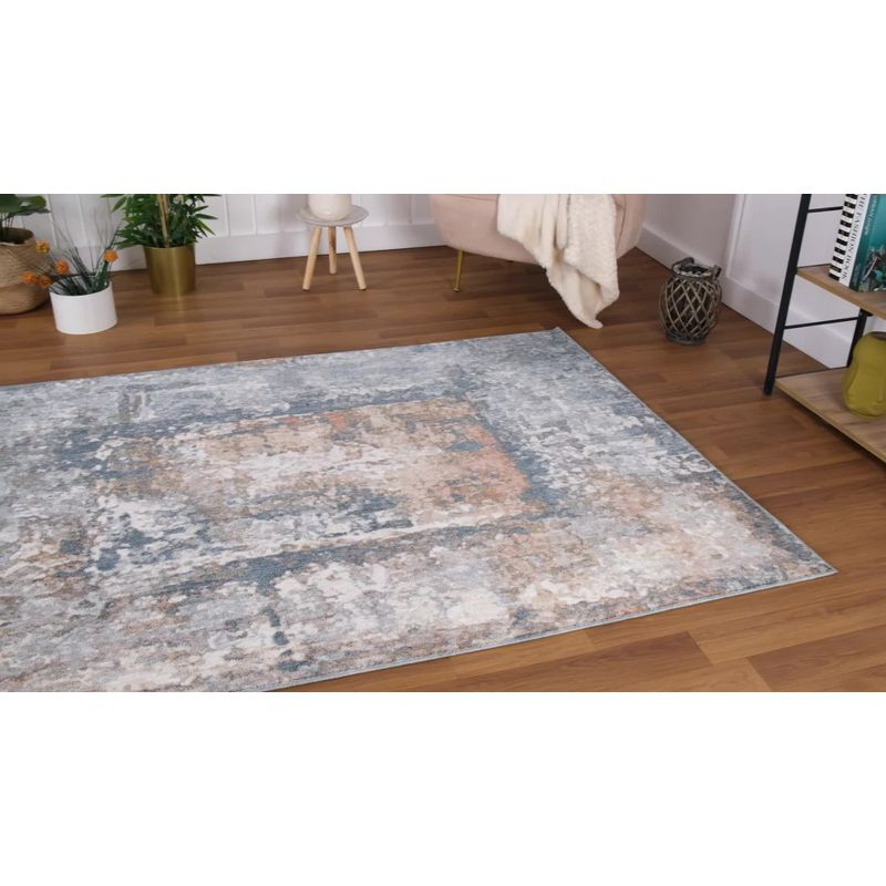 Luxe Weavers Contemporary Abstract Area Rug, Turquoise 5x7