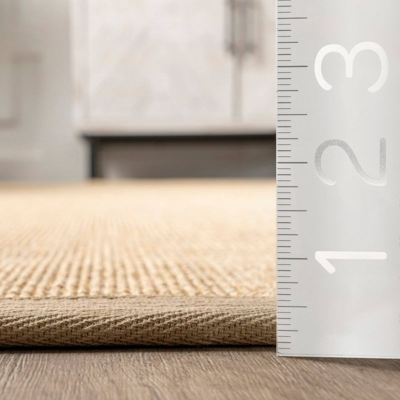 3'x5' Machine Woven orsay sisal Accent Rug Beige - nuLOOM: Modern Indoor Low Pile Skid-Resistant Area Rug