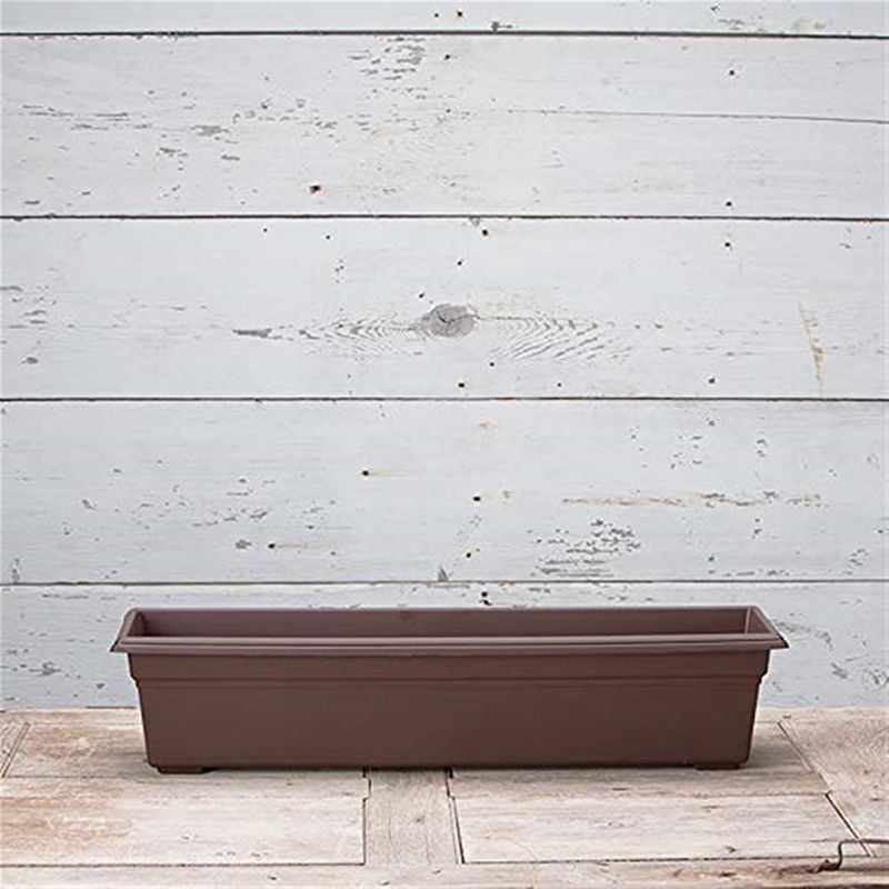 Novelty Countryside Flower Box Planter, Brown 30"