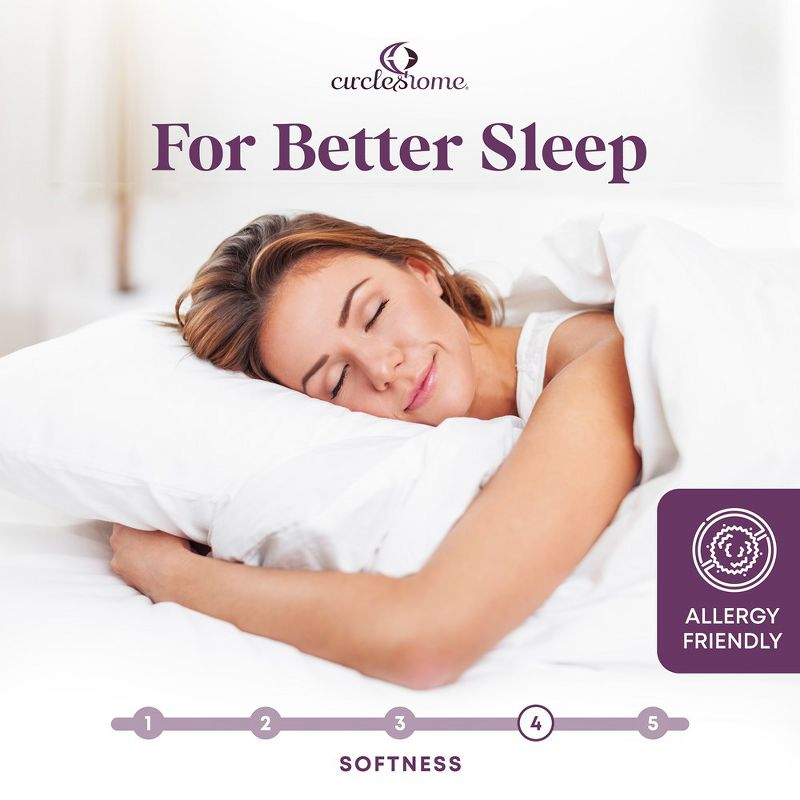 Circles Home - Down Alternative Mattress Pad - 33"x75"