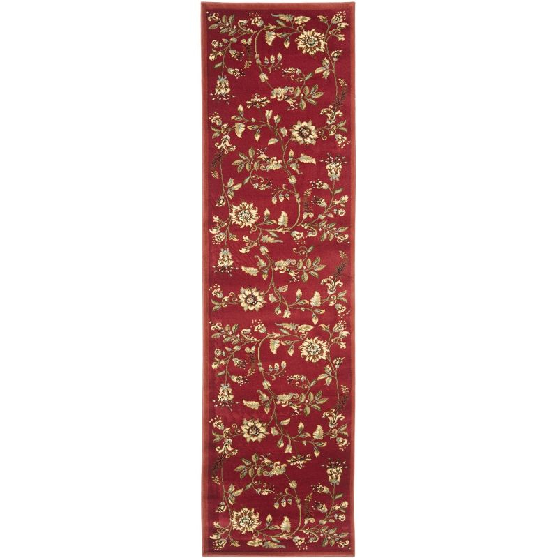Lyndhurst LNH552 Power Loomed Runner Rug - Red/Multi - 2'3"x8' - Safavieh