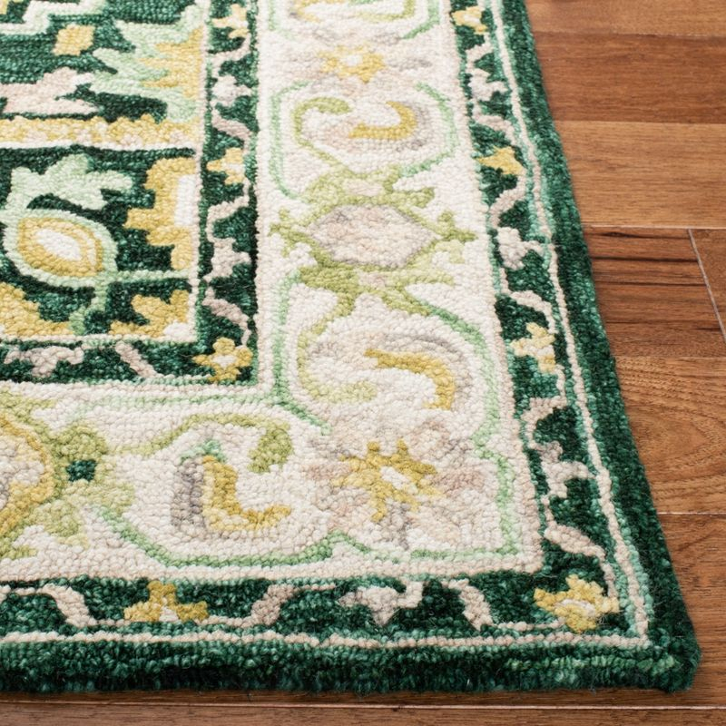 Aspen APN705 Hand Tufted Area Rug - Green/Ivory - 8'x10' - Safavieh.