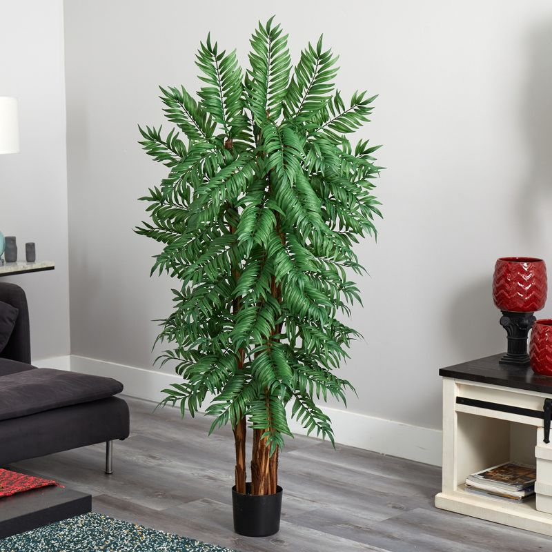 Nearly Natural 5.5-ft Parlour Artificial Palm Tree