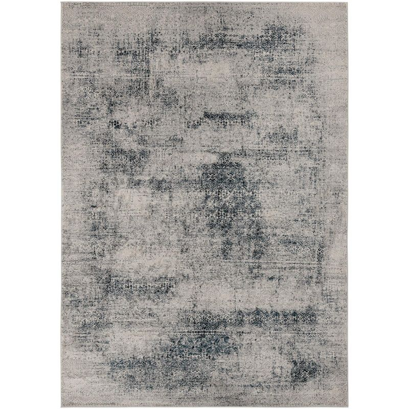 Unique Loom Finsbury Collection Area Rug - Sarah (7'  x 10' Rectangle Blue/Ivory)