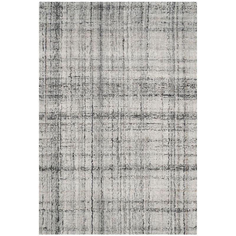 Abstract ABT141 Handmade Indoor Accent Rug - Grey/Black - 3'x5' - Safavieh
