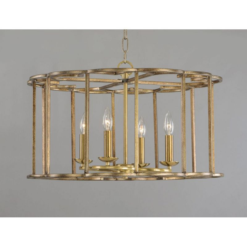 Maxim Lighting Helix 4 - Light Chandelier in  Bronze Fusion