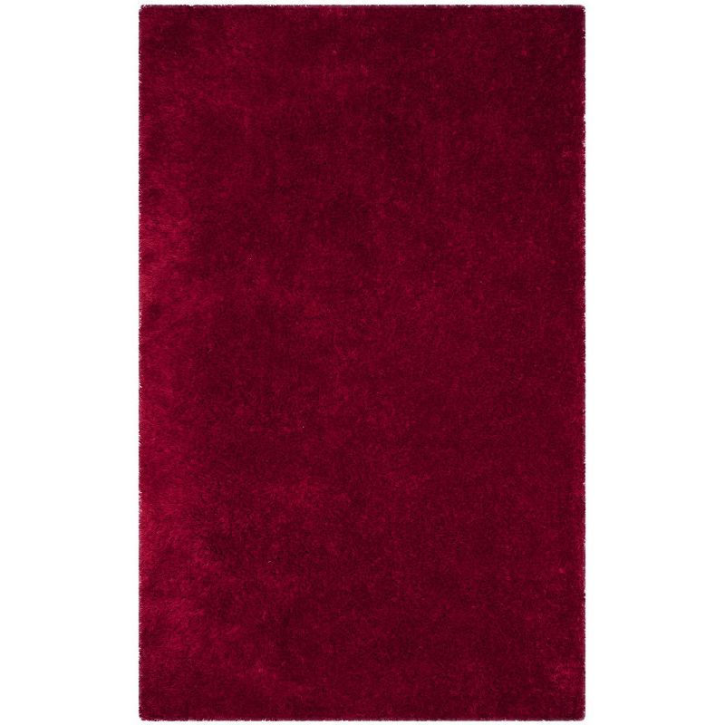 Luxe Shag SGX160 Hand Tufted Area Rug - Red - 6'x9' - Safavieh.