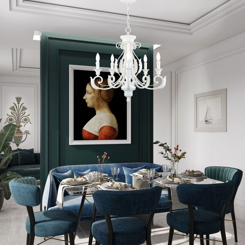 Livex Lighting Valencia 5 - Light Chandelier in  Shiny White