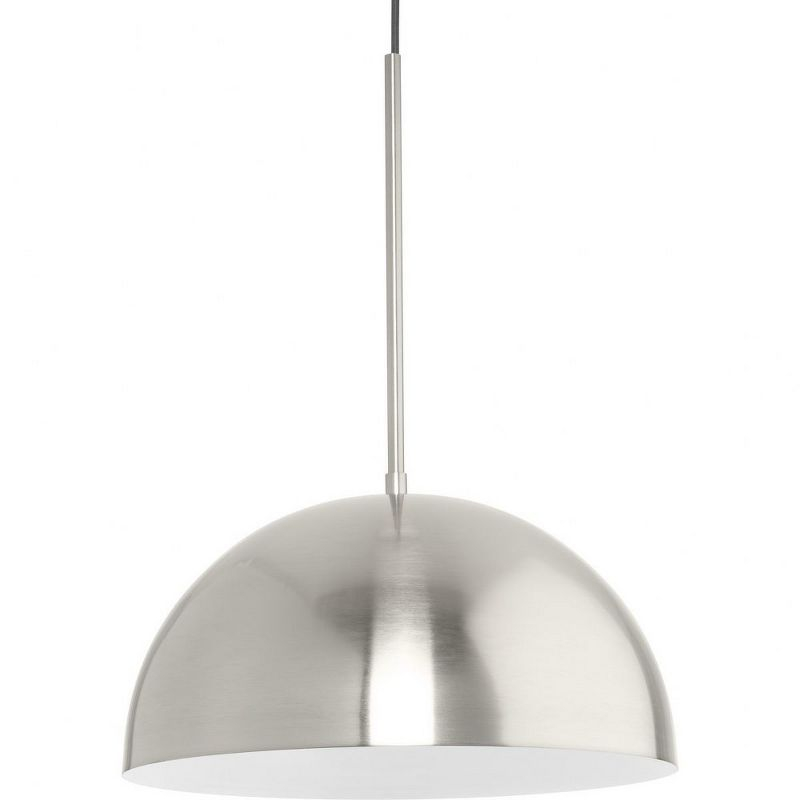 Progress Lighting, Perimeter, 1-Light Pendant, Brushed Nickel, Open Shade