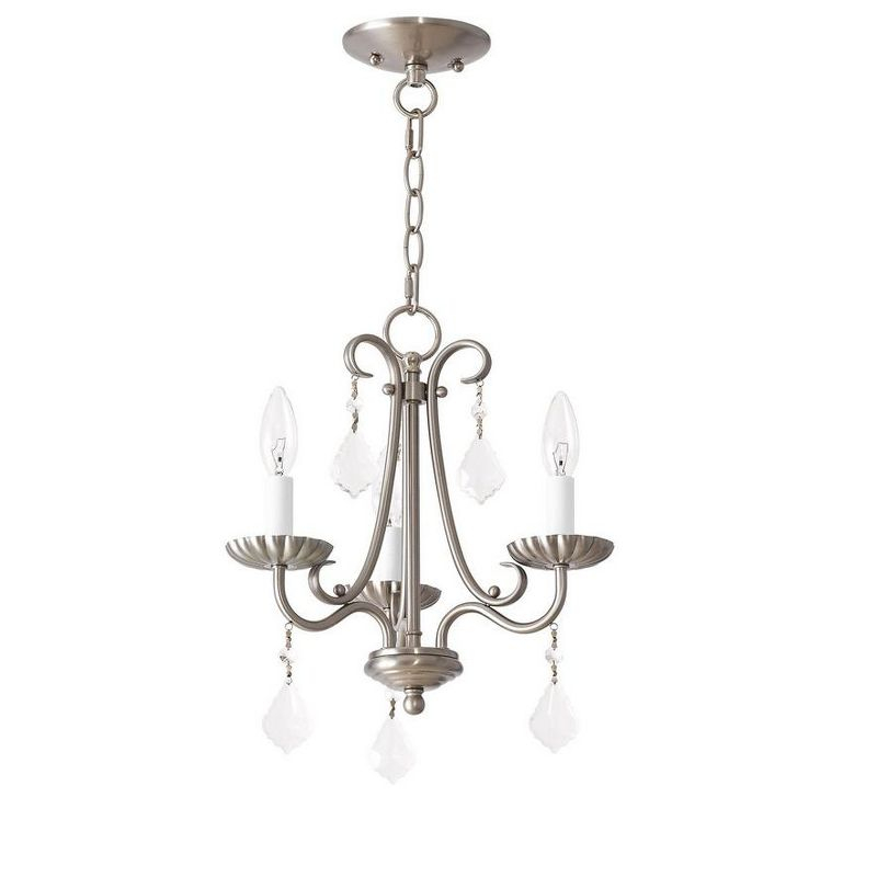 Livex Lighting Daphne 3 - Light Chandelier in  Brushed Nickel