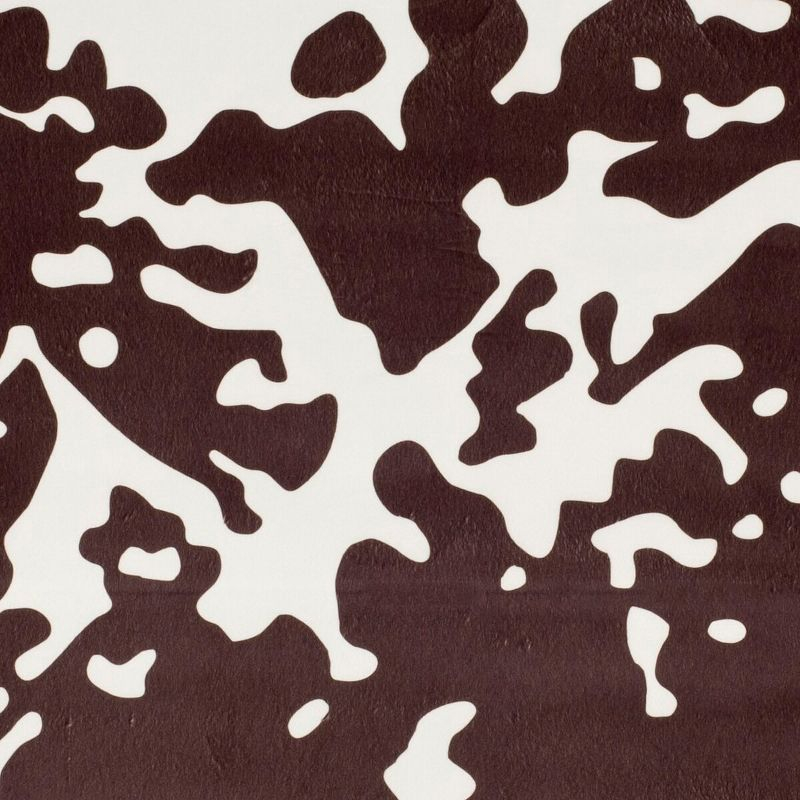 Faux Hide FAH160 Power Loomed Indoor Area Rug - Brown/White - 5'x6'6" - Safavieh