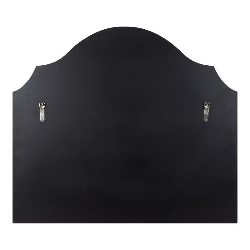 Kate and Laurel Leanna Framed Arch Wall Mirror, 32x28, Black