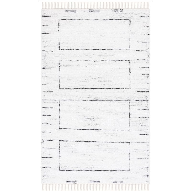 Casablanca CSB463 Hand Woven Area Rug - Ivory/Black - 3'x5' - Safavieh.