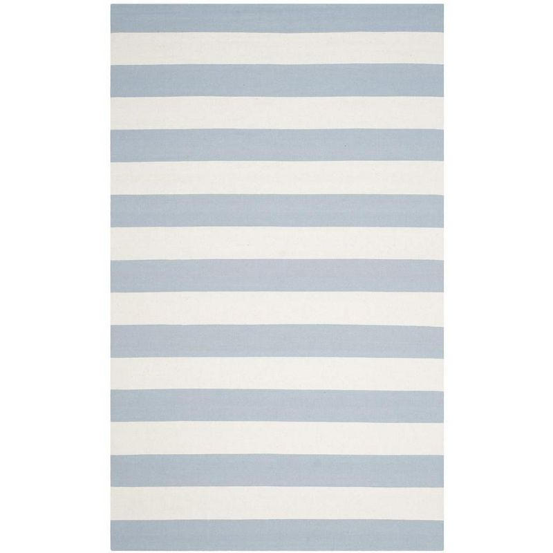 Montauk MTK712 Hand Woven Indoor Area Rug - Sky Blue/Ivory - 5'x8' - Safavieh